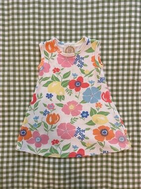The Beaufort Bonnet Company Sleeveless Polly Play Dress, Boca Blooms print